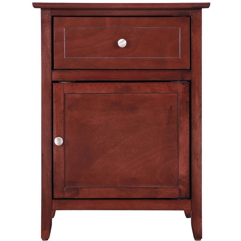 Lzzy Modern Classic Cherry 1-Drawer Nightstand