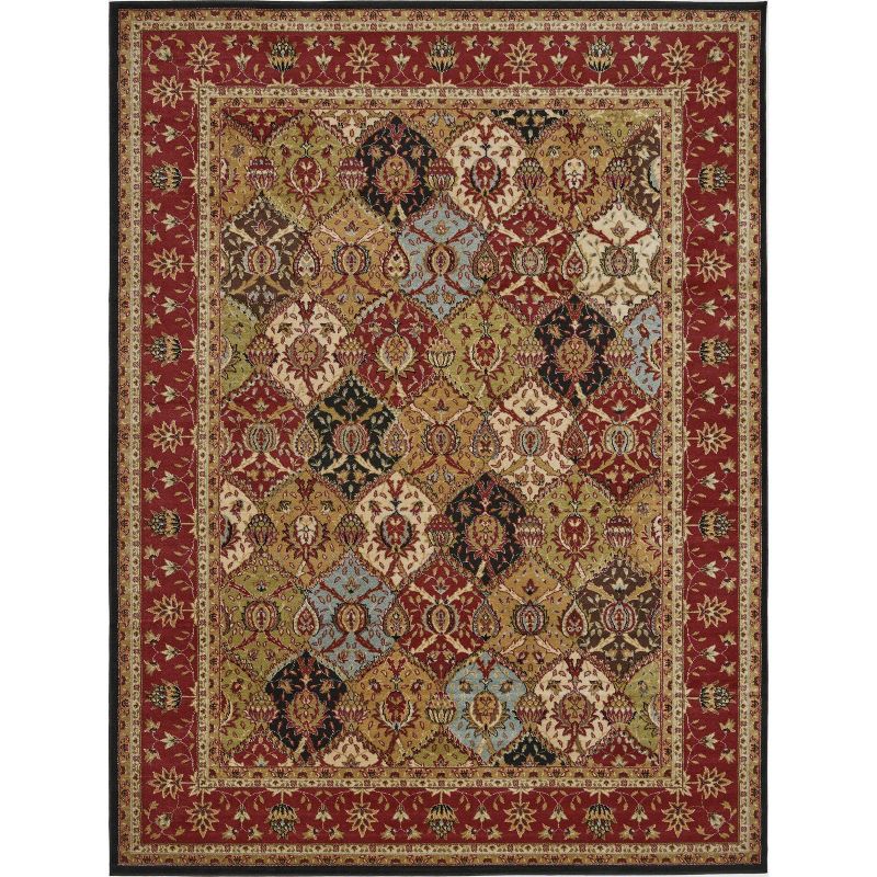 Nourison Modesto Multicolor Round Synthetic Area Rug