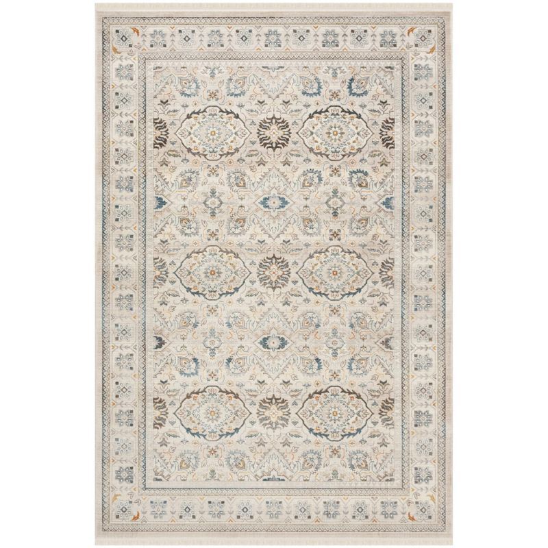 Ivory Elegance 5' x 7' Synthetic Easy-Care Area Rug