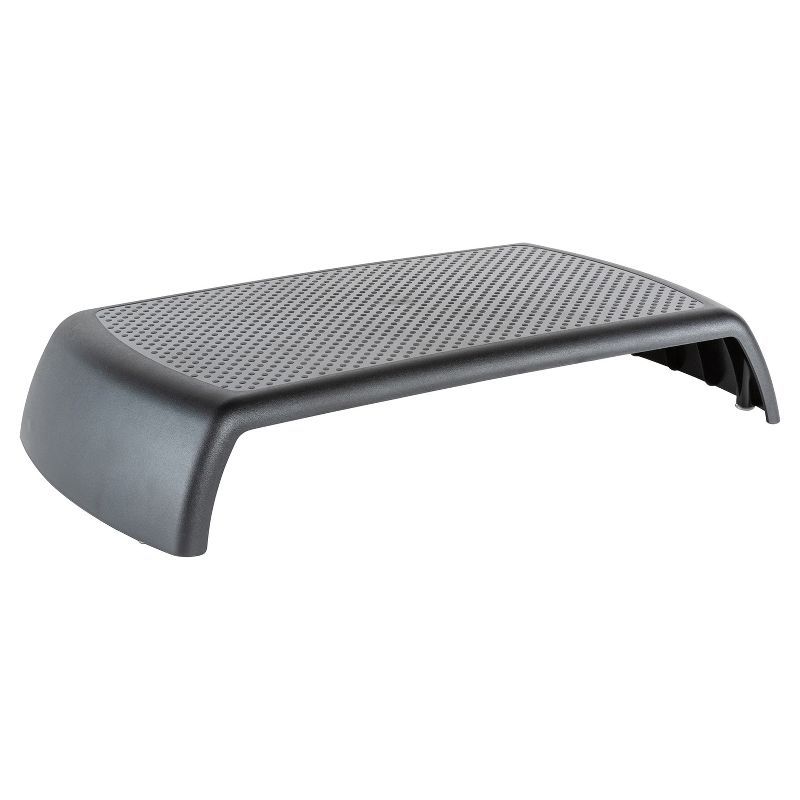 ErgoRiser Black ABS Plastic Desktop Monitor Stand