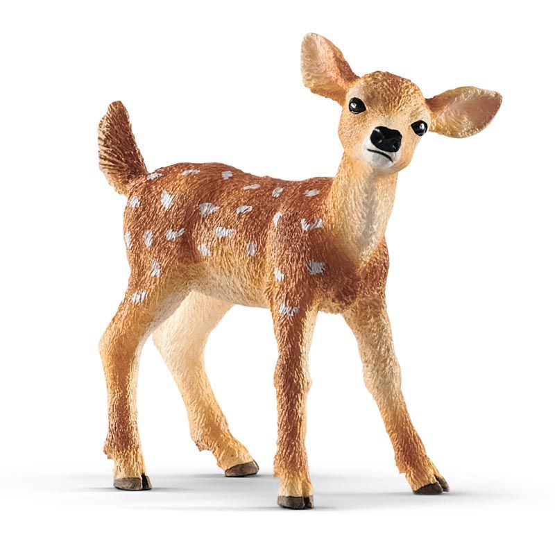 Schleich White-Tailed Fawn Realistic Animal Figurine