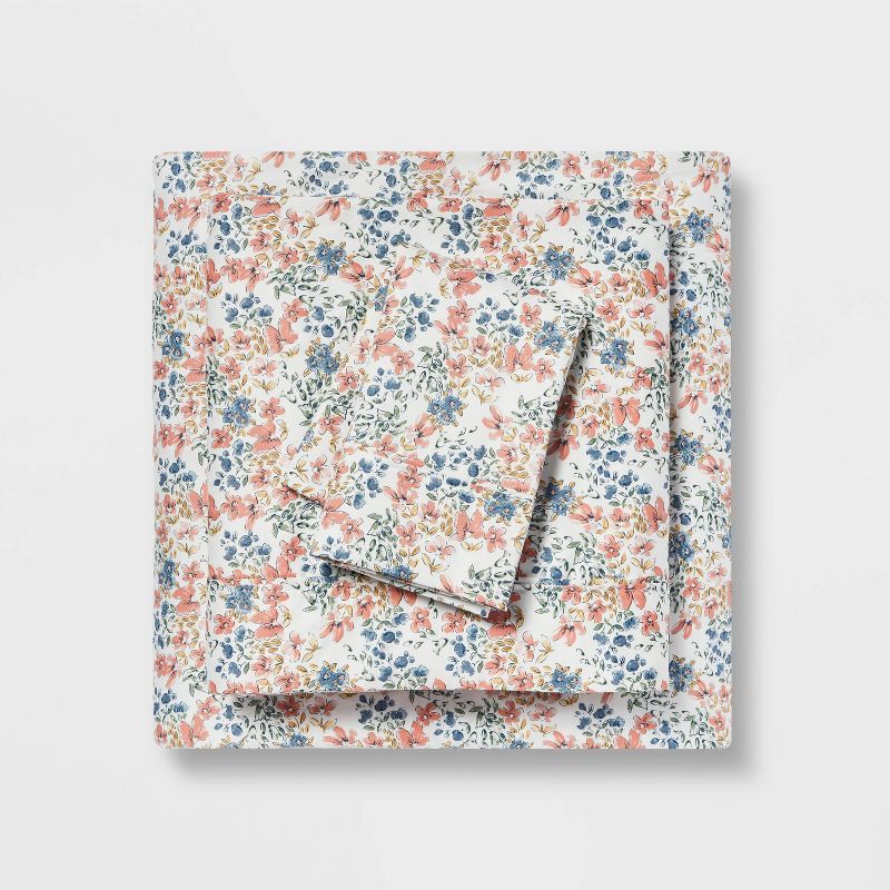 Twin Ditsy Floral Cotton Sheet Set