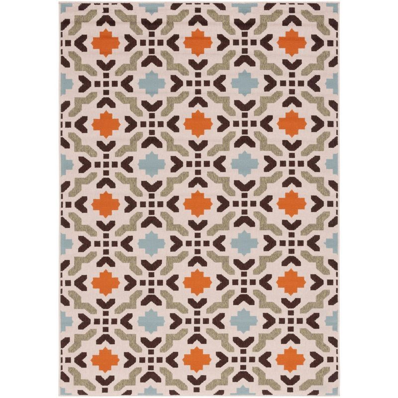 Terracotta 5' x 7' Easy-Care Reversible Outdoor Area Rug