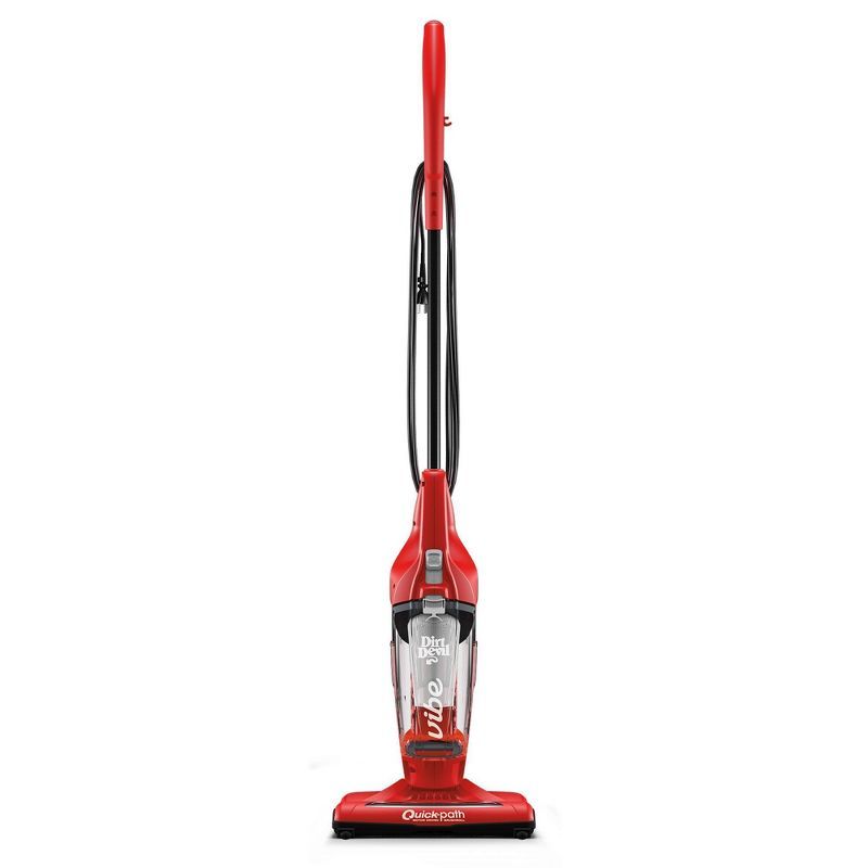 Red Bagless 3-in-1 Stick Vacuum Cleaner with Handheld Unit