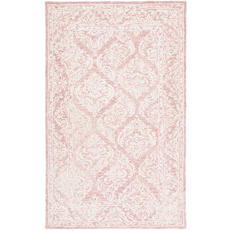 Ivory Elegance 4' x 6' Hand-Tufted Wool Rectangular Rug