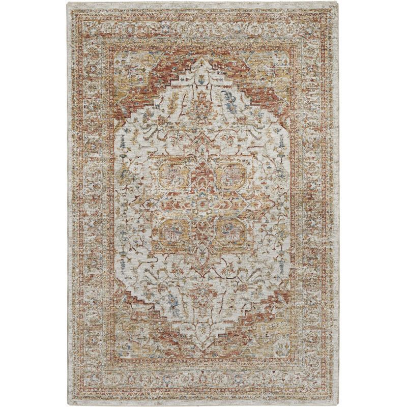 Petra Vintage Medallion Iv/Rust Rectangular Indoor Rug