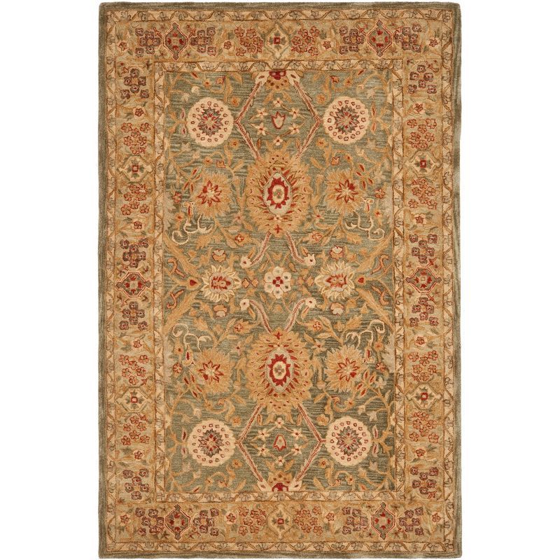 Anatolia Sage and Ivory Hand Tufted Wool Area Rug