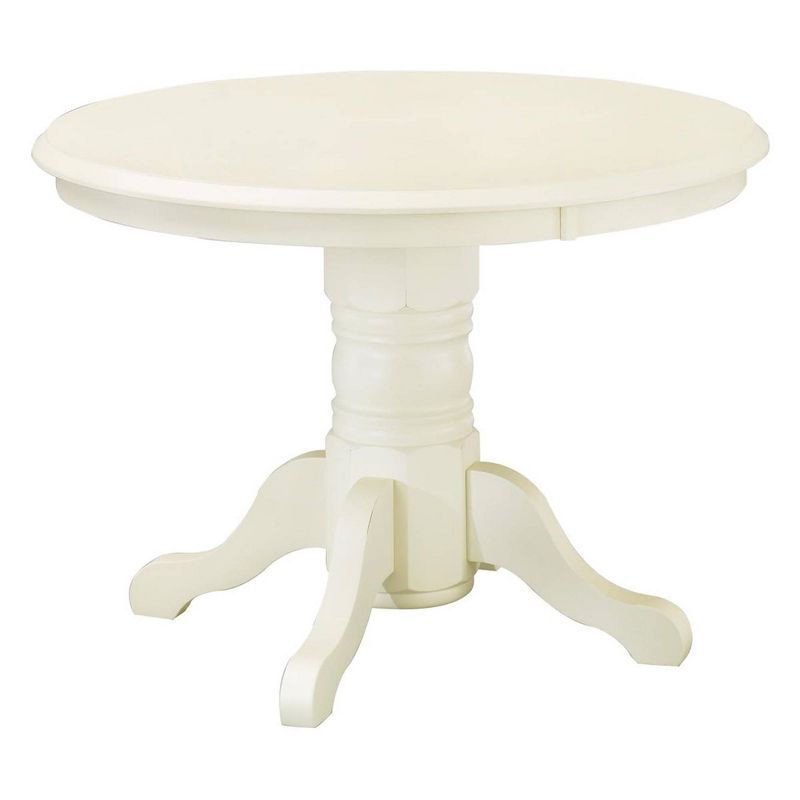 Warwick Off-White Round Wood Dining Table, 42"