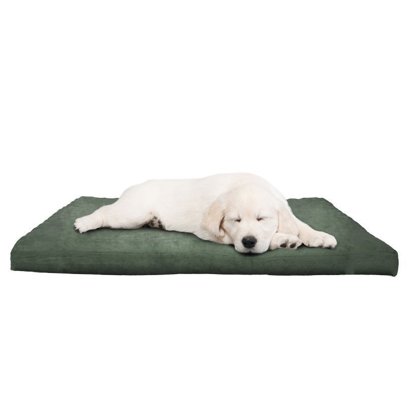 Small Forest Green Orthopedic Foam Pet Bed