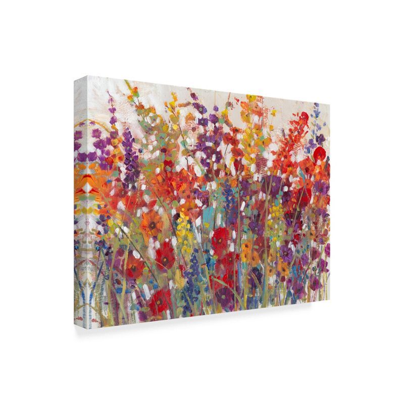 Vibrant Floral Abstract Canvas Print, 24x32