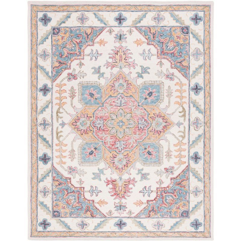 Ivory Elegance 8' x 10' Hand-Tufted Wool Area Rug