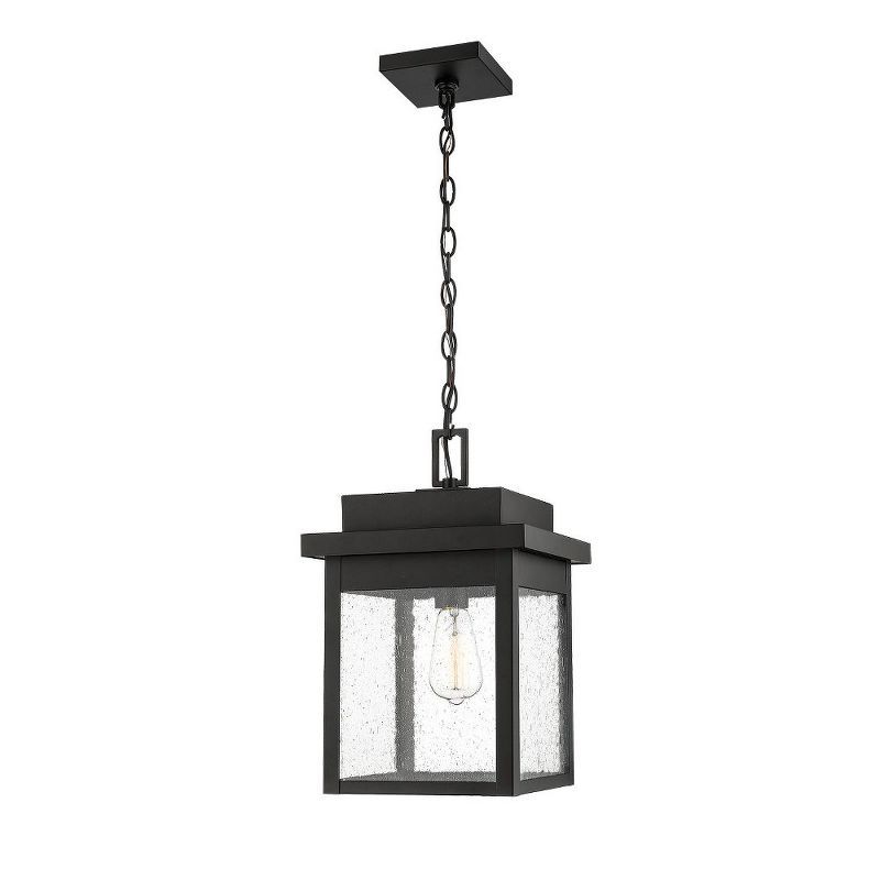 Belle Chasse 17" Powder Coat Black Outdoor Hanging Lantern