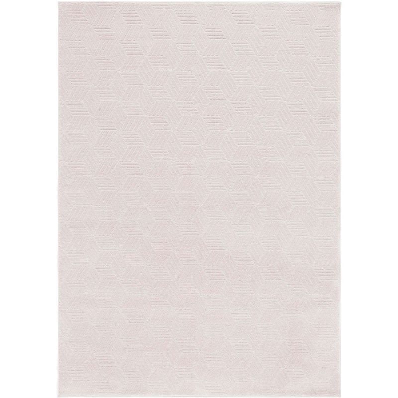 Ivory Rectangular Non-slip Synthetic Area Rug