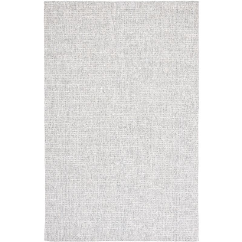 Gray Abstract Handmade Tufted Wool 4' x 6' Rug