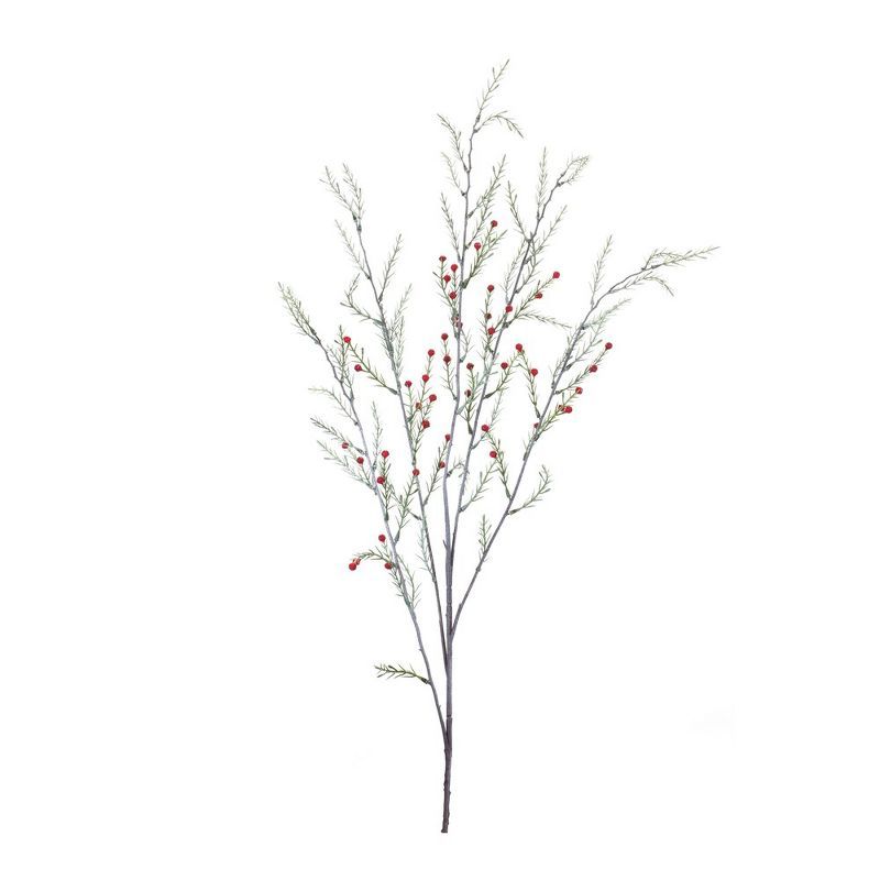 Melrose 47" Red and Green Pine Branch Set of 12