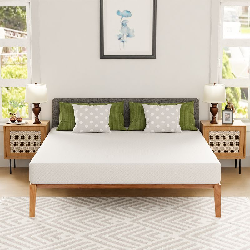 King White Gel Memory Foam Eurotop Mattress