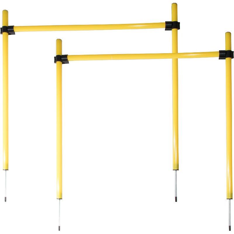 Yellow Collapsible Agility Dog Training Hurdle Kit