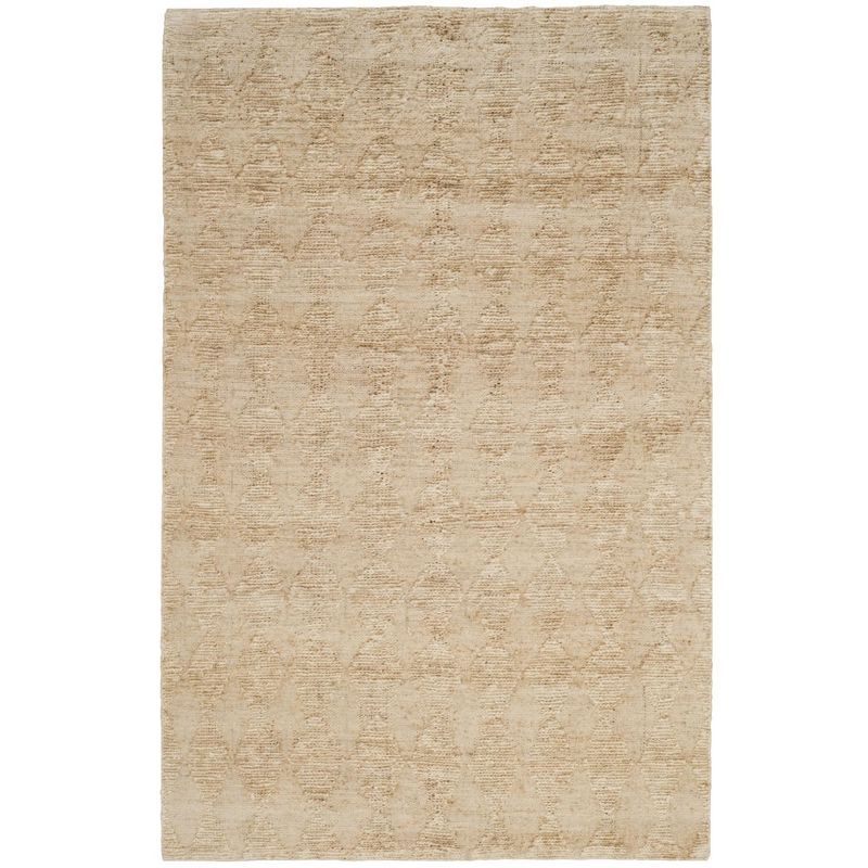 Gray Hand-Knotted Reversible Jute 4' x 6' Rug