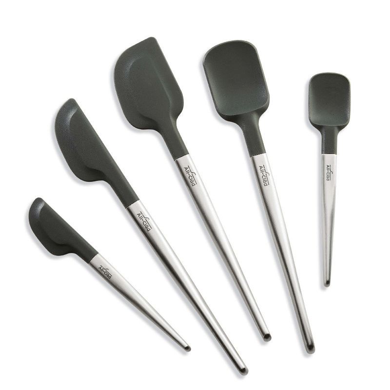 All-Clad 5-Piece Black Silicone and Stainless Steel Kitchen Tool Set