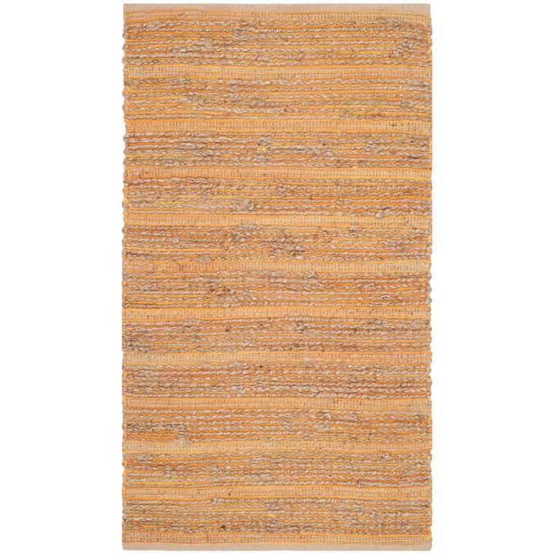 Cape Cod 3' x 5' Orange Handwoven Jute Area Rug