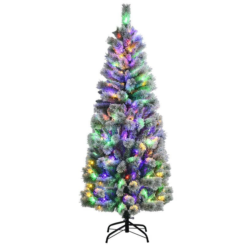 6-Foot White Pine Pre-Lit Christmas Tree with Remote Control Lights