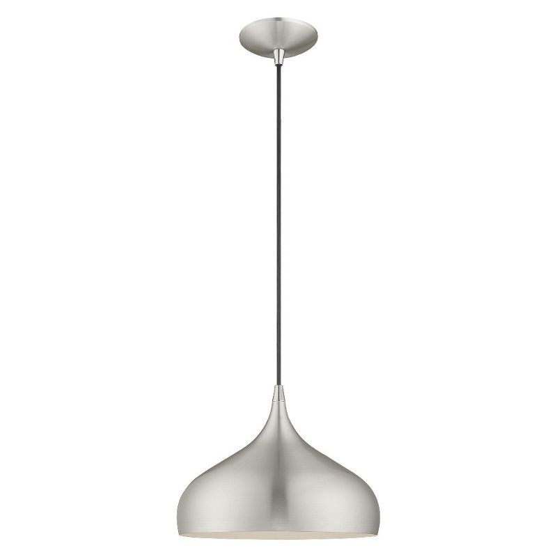 Elegant Mini Spades Pendant Light in Brushed Aluminum