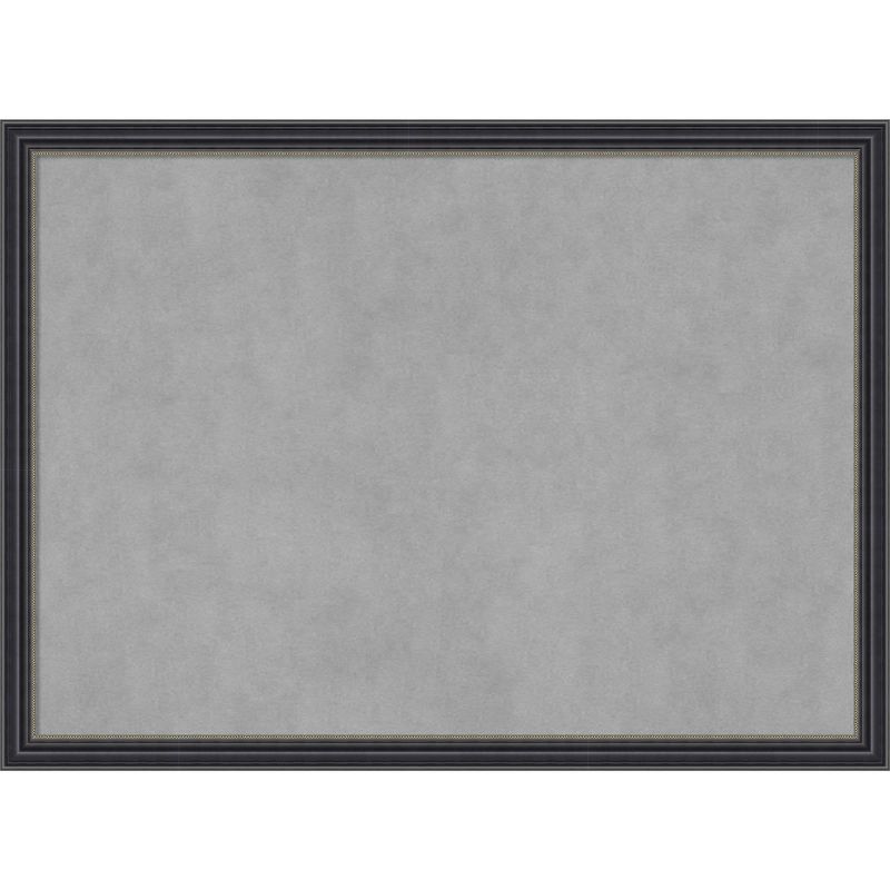 30" x 22" Silver Magnetic Board with Black Wood Frame