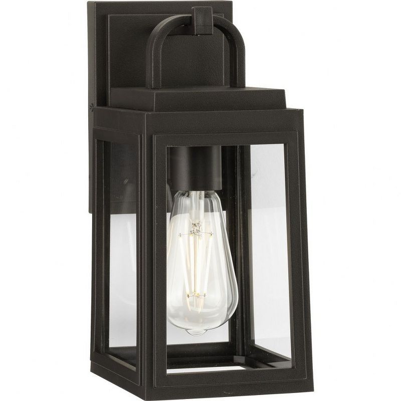 Grandbury Antique Bronze Outdoor Wall Lantern with Clear Glass