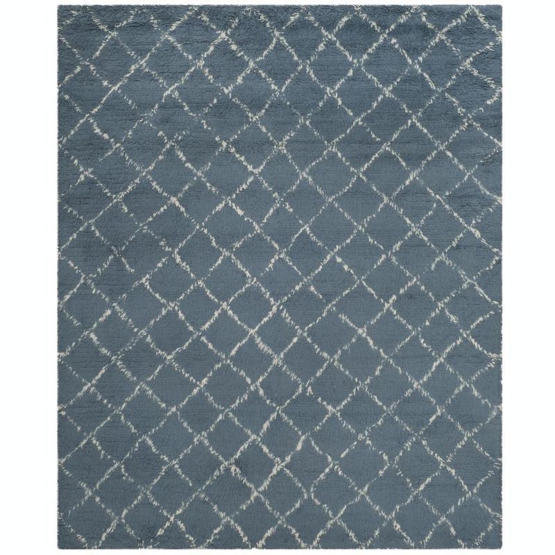 Kenya Collection Ivory Wool 8' x 10' Hand-Knotted Area Rug