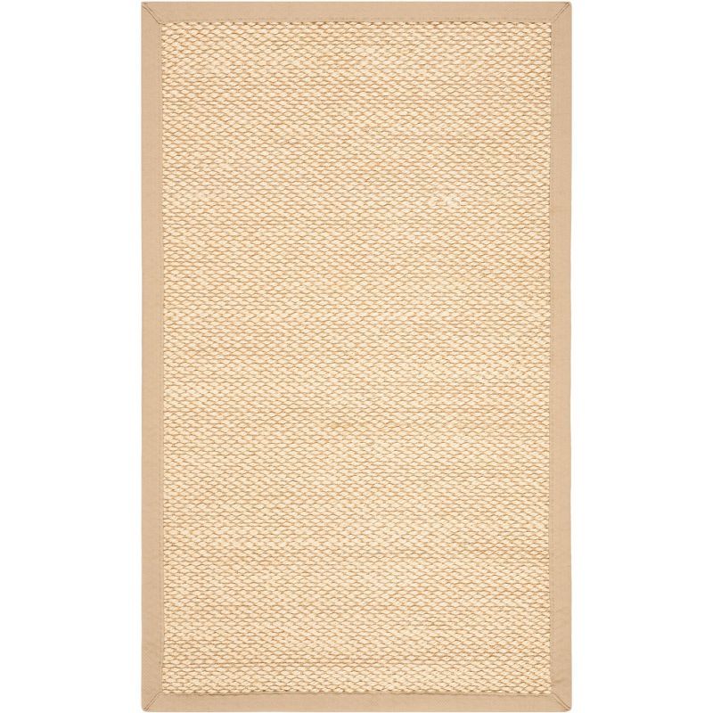 Ivory and Beige Natural Fiber Sisal Area Rug 2'6" x 4'