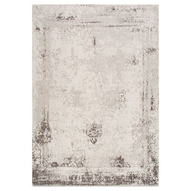 Shawanna Gray Vintage Wool and Synthetic Accent Rug