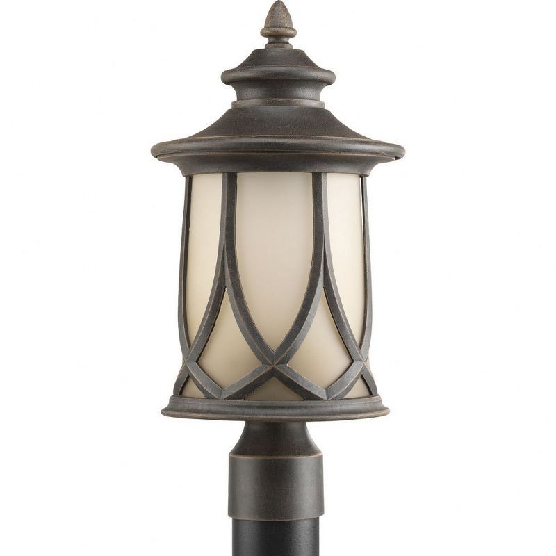 Aged Copper 17" Ceramic Outdoor Post Lantern