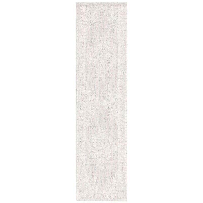 Ivory Wool Hand Tufted Non-slip Runner Rug