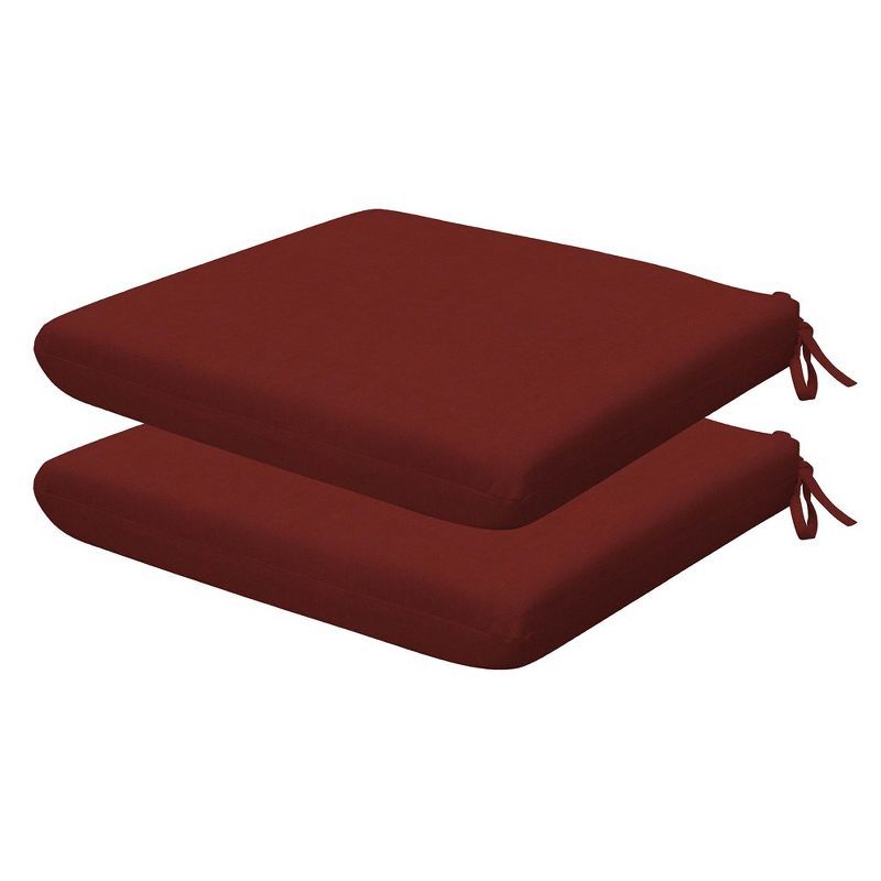 Henna Red Textured Outdoor Universal Seat Cushion Set