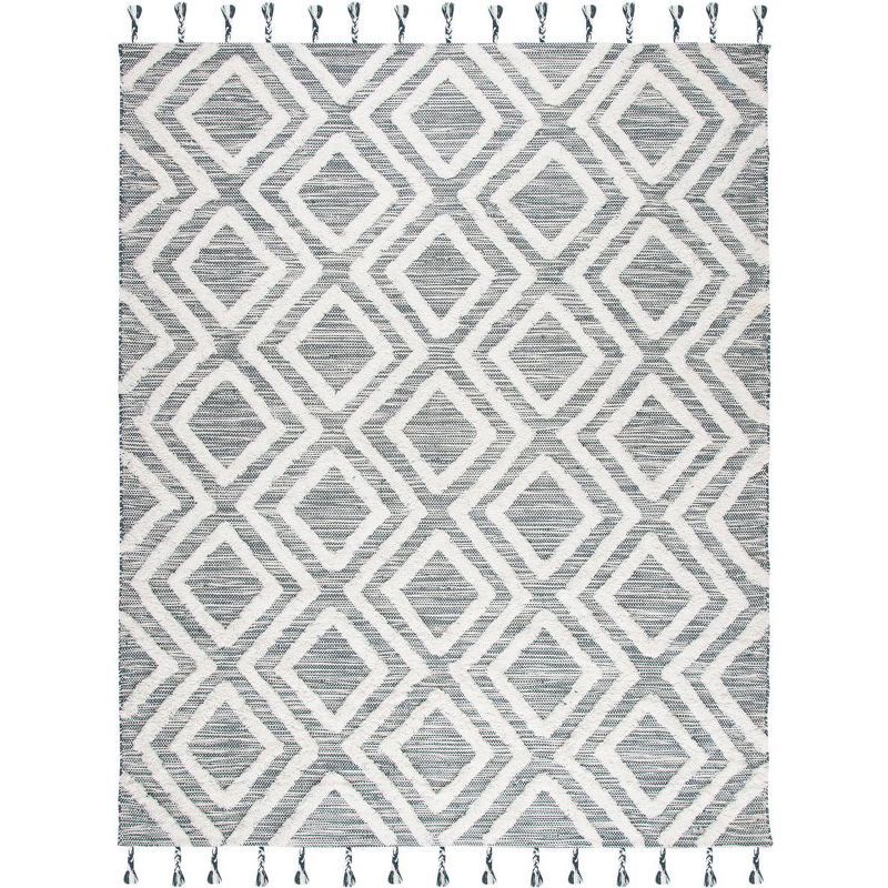 Ivory Elegance 9' x 12' Hand-Knotted Wool Rectangular Rug