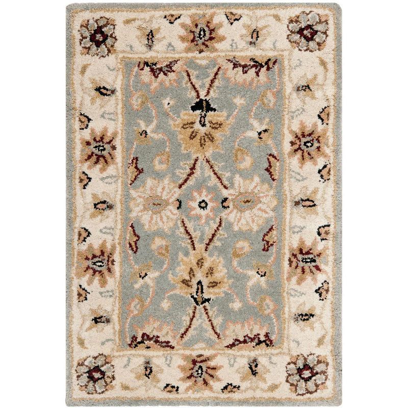 Heritage Elegance Off-White Tufted Wool Accent Rug 24" x 4"