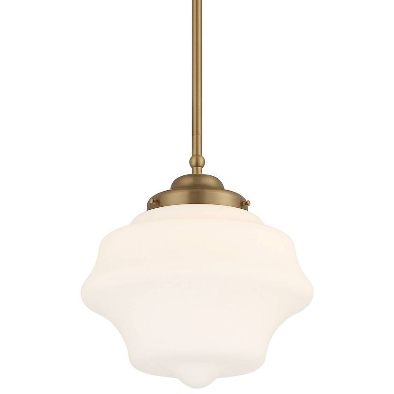 Soft Gold and Opal Glass Mini Pendant Light