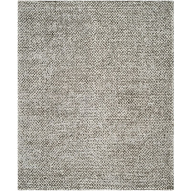 Saint Tropez Gray Hand-Knotted Shag Area Rug