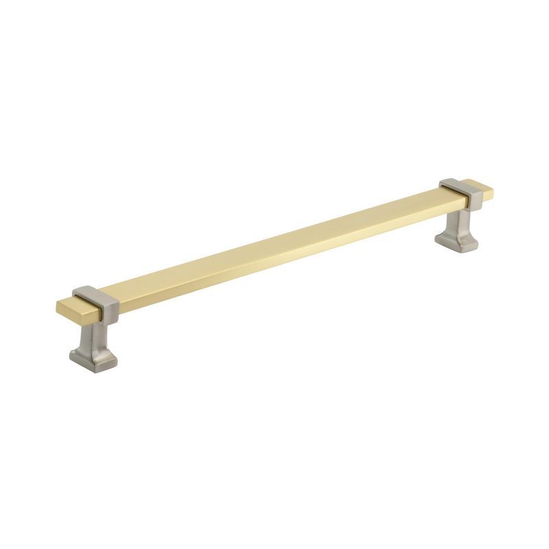 Brushed Gold and Satin Nickel Cabinet Bar Pull with Mounting Hardware