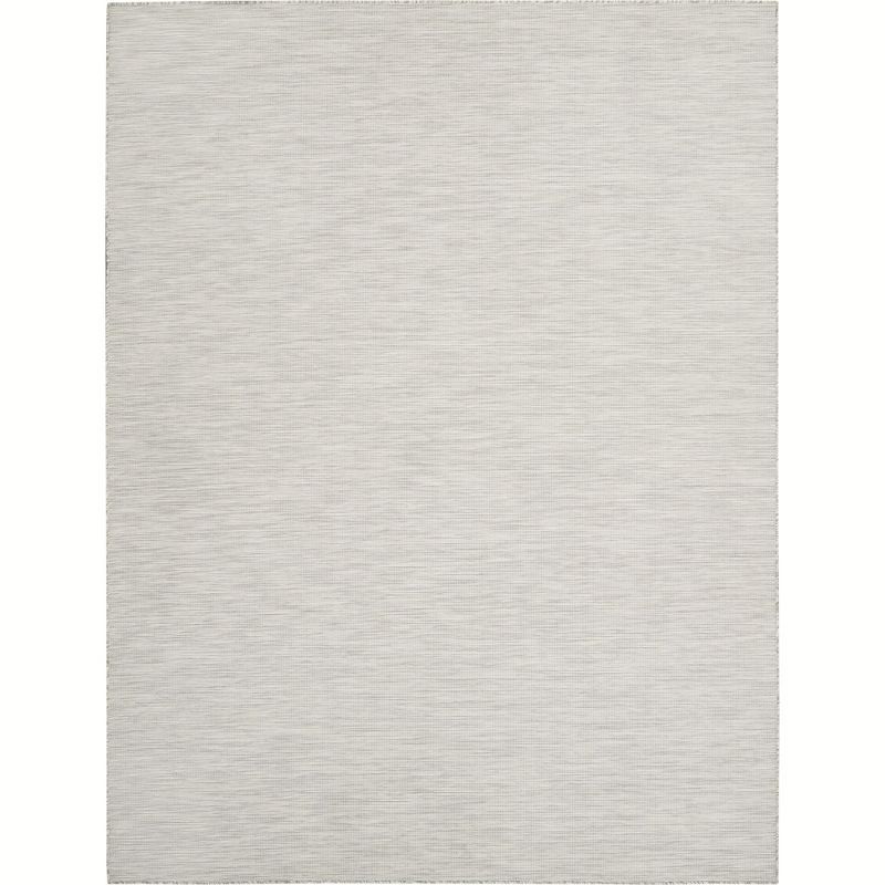 Lt Grey Easy Care Synthetic 9' x 12' Flat Woven Area Rug