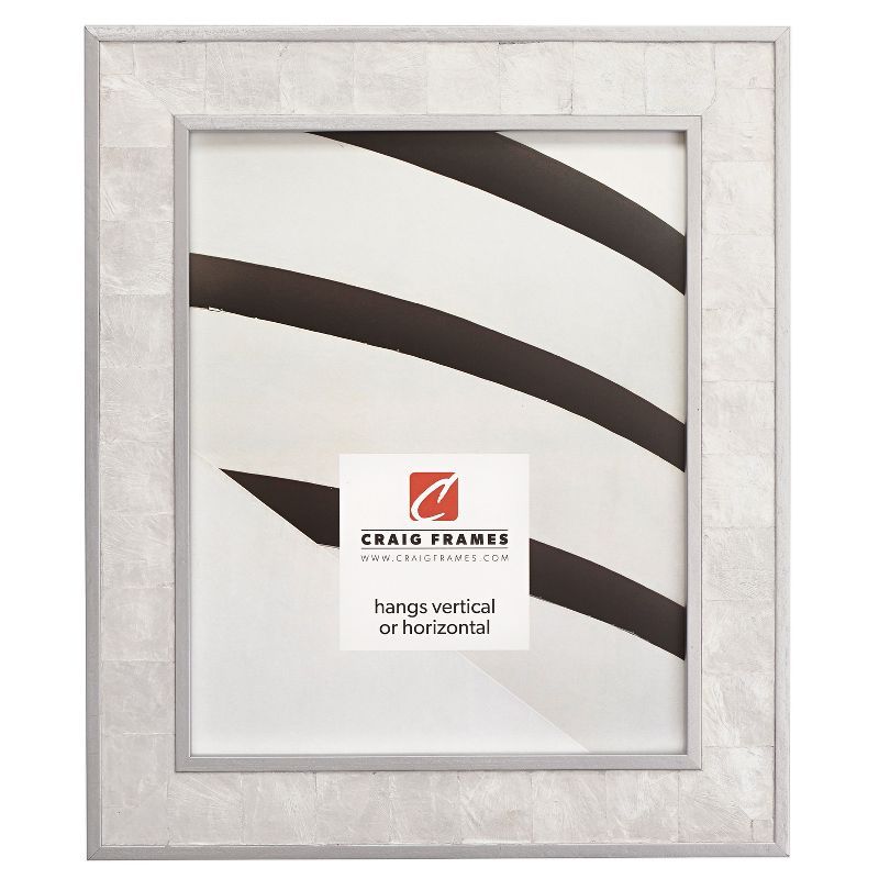 Opulent Silver Mother of Pearl 11x14 Wood Wall Frame