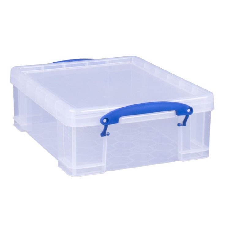 Clear Polypropylene Stackable Storage Box with Locking Lid