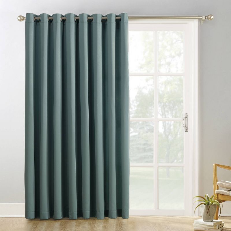 Mineral Blackout Extra-Wide Grommet Patio Door Curtain Panel