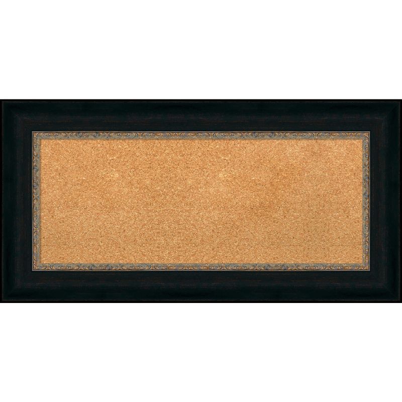 Paragon Bronze Framed Natural Cork Bulletin Board 37" x 19"