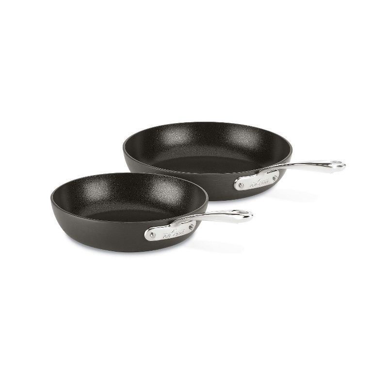 All-Clad Essentials 2-Piece Non-Stick Aluminum Fry Pan Set