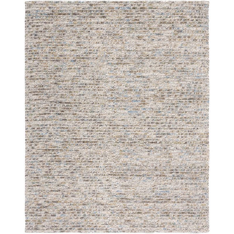 Ivory and Multi Wool Flat Woven 8' x 10' Area Rug