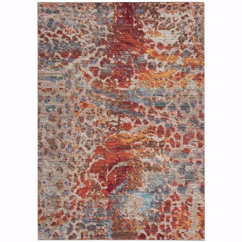 Valencia Multi-Color Synthetic 5' x 8' Area Rug