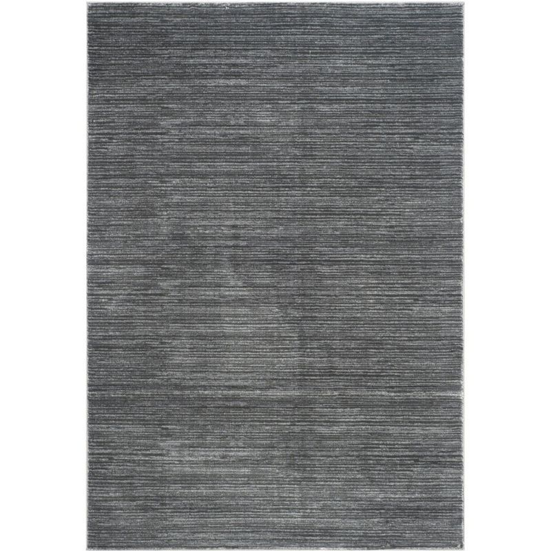 Luxe Urban 5' x 7' Gray Hand-Knotted Synthetic Area Rug