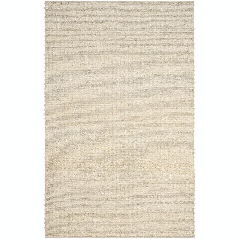 Ivory Elemental Essence 6' x 9' Handwoven Jute Area Rug