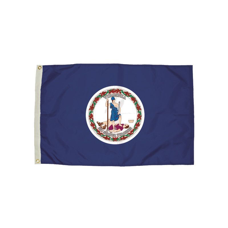 Durawavez 3ft x 5ft Multicolor Nylon Virginia State Flag